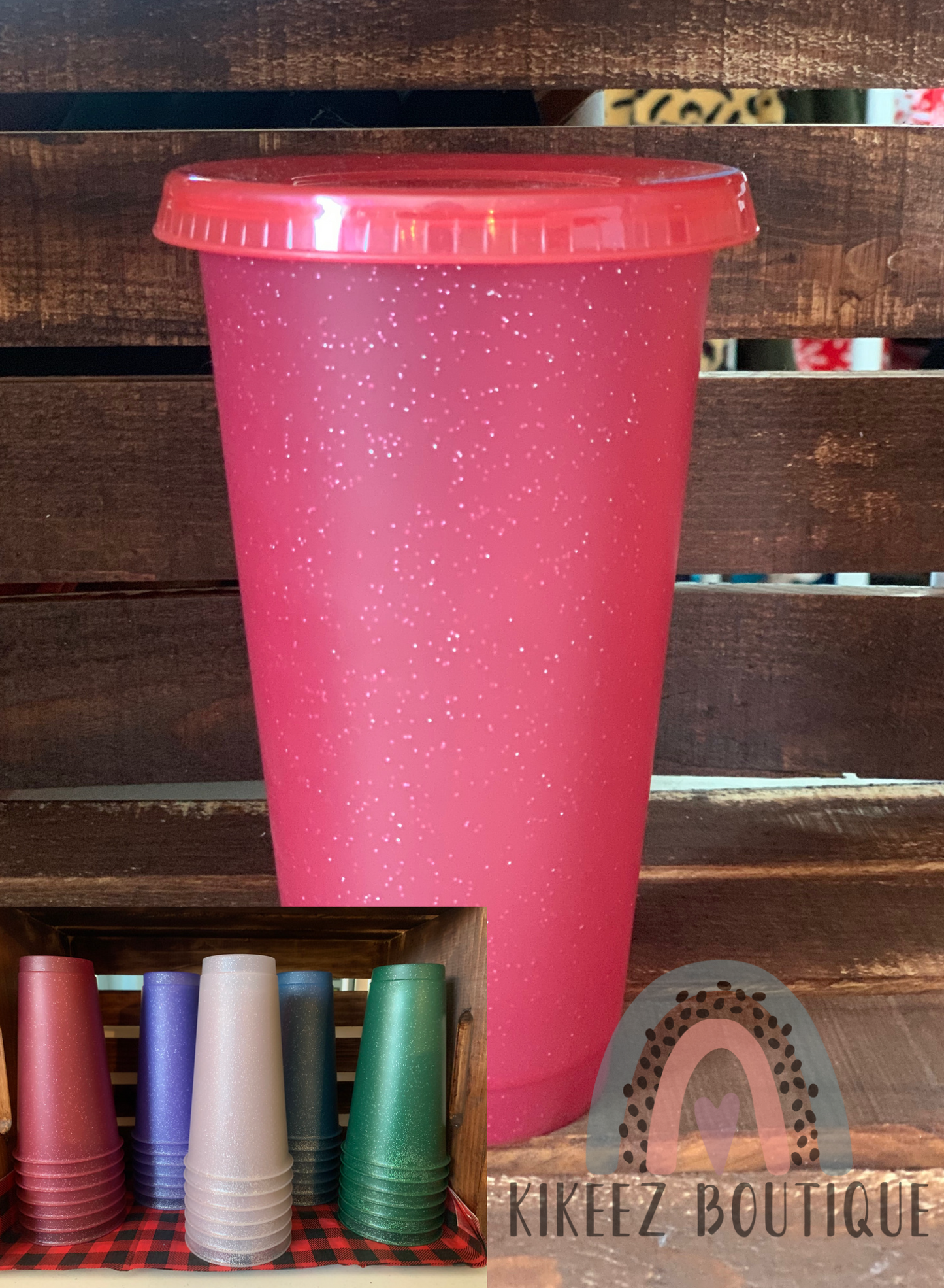 24 oz Reusable Cups (Glitter)