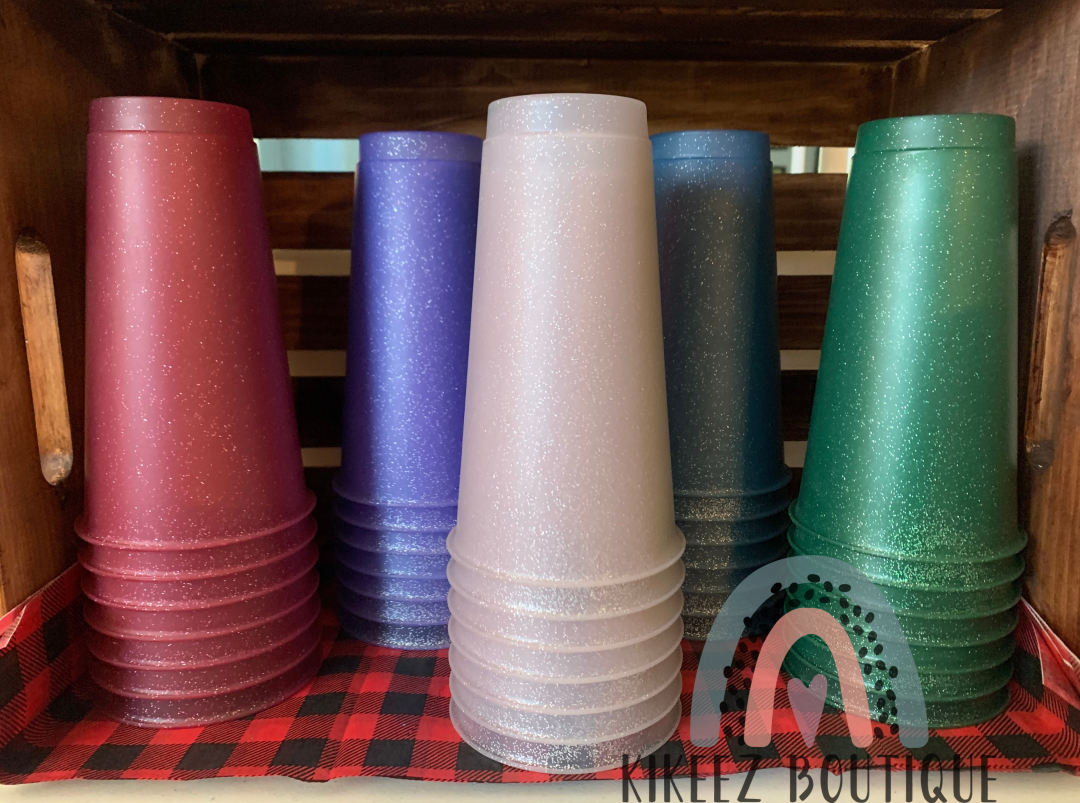 24 oz Reusable Cups (Glitter)