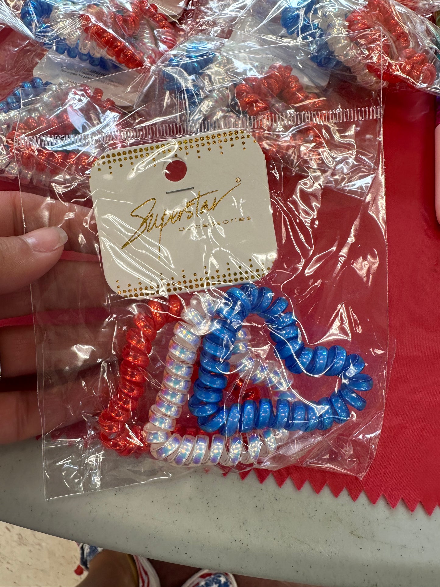 Patriotic hair coils