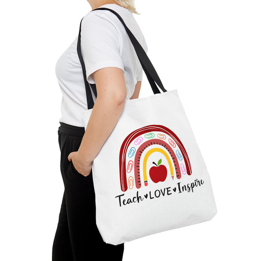 Teach love inspire Teacher Tote bag