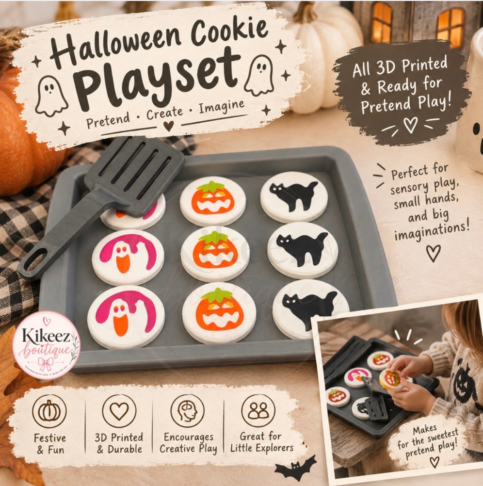 Halloween Cookie Pretend Play Set | 3D Printed Play Food