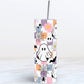 Retro Ghost 20 oz Tumbler with spout straw and keychain Holder
