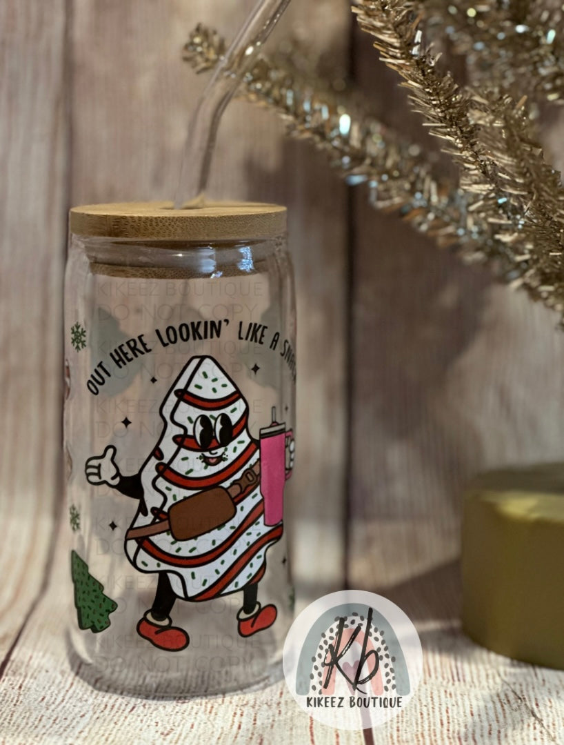 Lookin like a snack Glass Cup