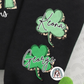 Customizable St. Patrick’s Day "Mama" Crewneck with Clover Sleeve Accents
