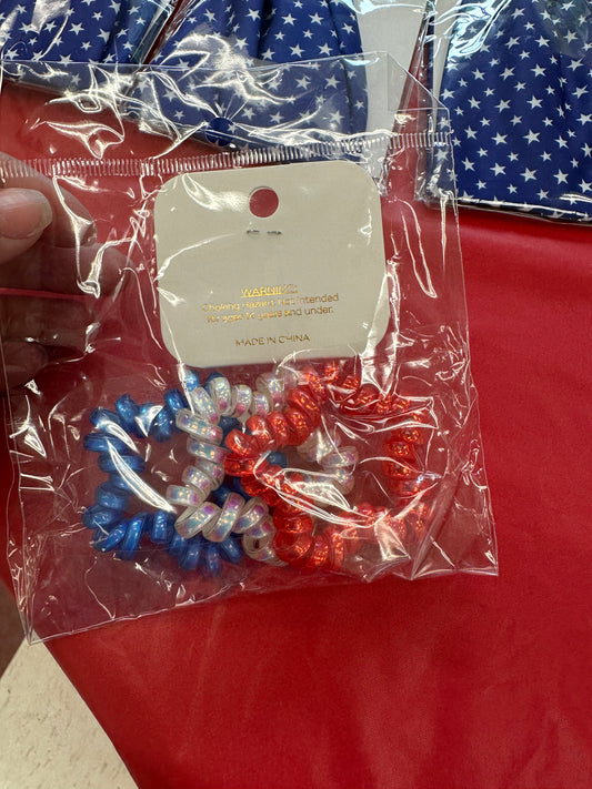 Patriotic hair coils