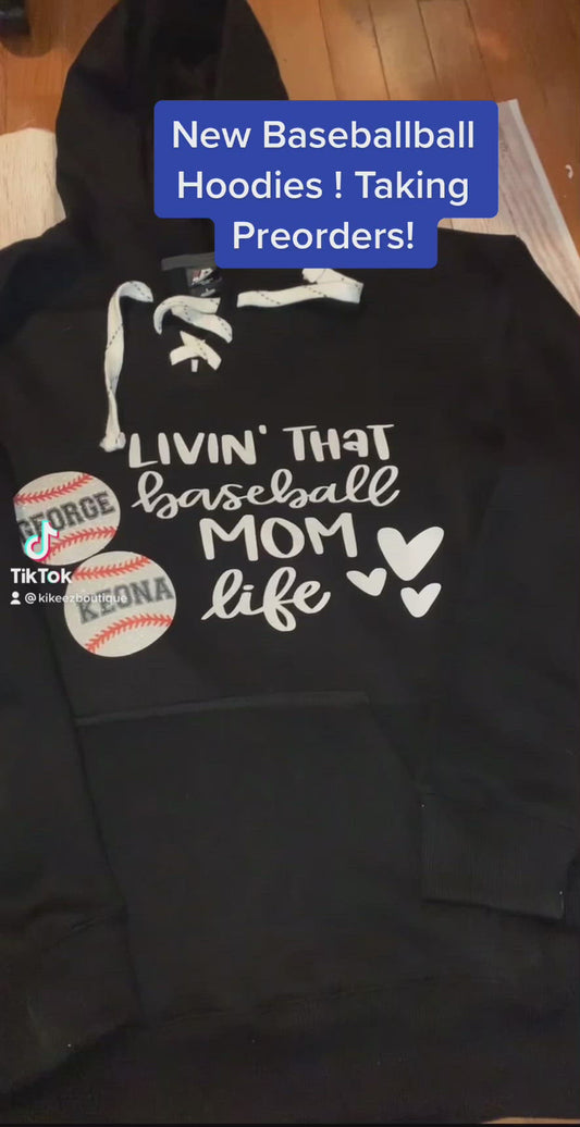 Personalized Baseball hoody