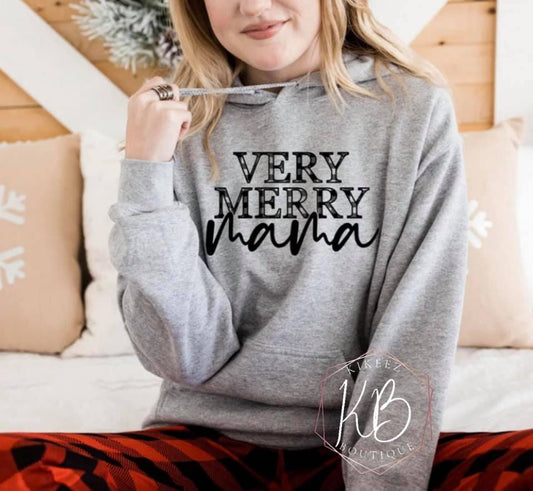 Merry Mama Hooded Sweatshirt