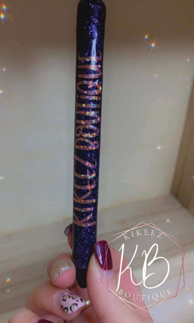 Custom glitter pen