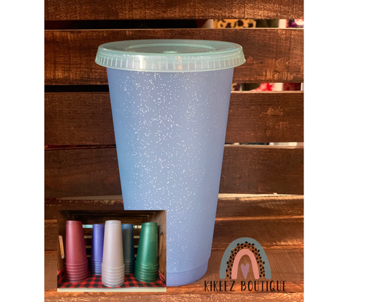 24 oz Reusable Cups (Glitter)