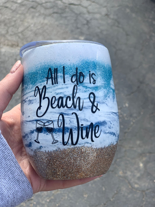 Beach and wine