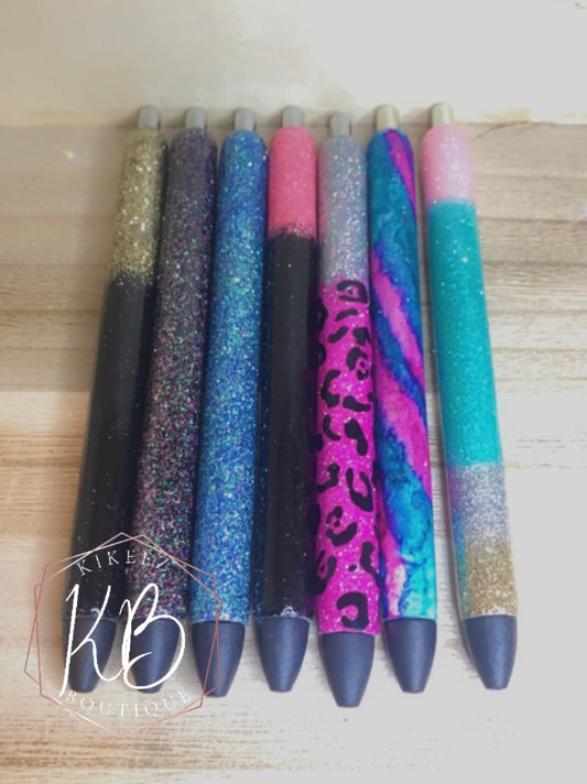Custom glitter pen