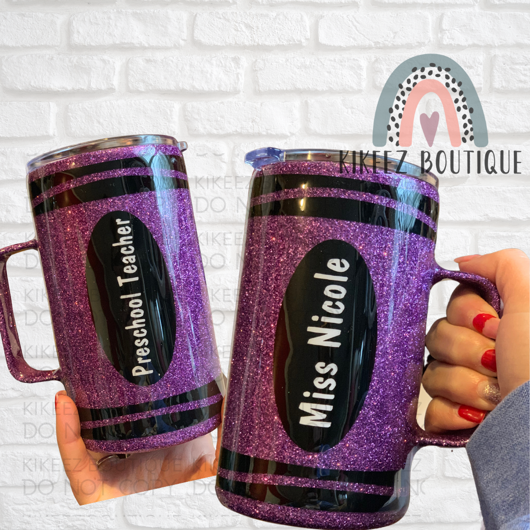 Crayon Teacher Mug