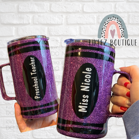 Crayon Teacher Mug