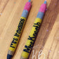 Custom glitter pen